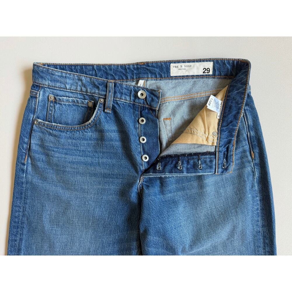 Rag & Bone Women's Clean Mick Rosa Mid-Rise Boyfriend Button Fly Jeans Size 29 - Picture 4 of 13
